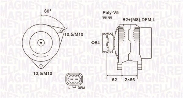 MAGNETI MARELLI Generaator 063731940010